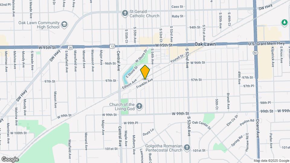 5424 Franklin Ave Map and Location Details