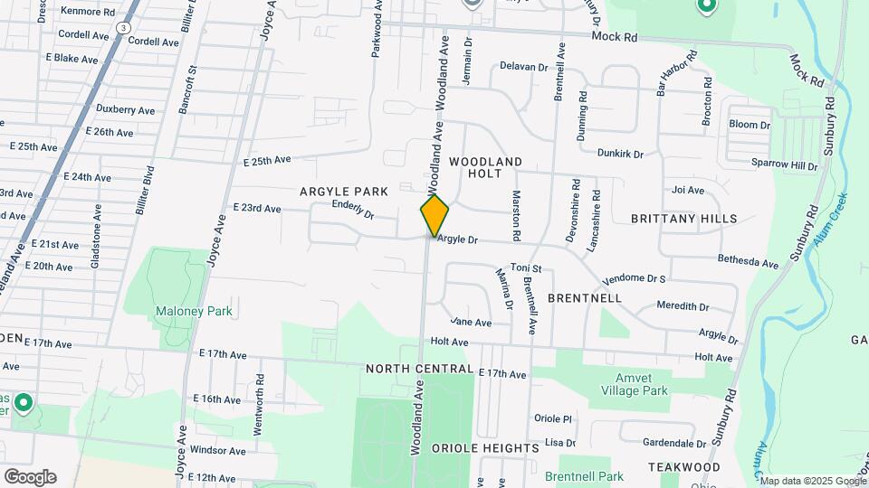 1744 Woodland Ave Mapa y Detalles de la Ubicación