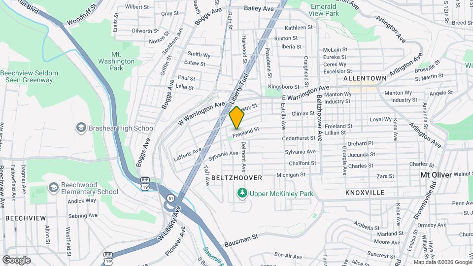 137 Freeland St Map and Location Details