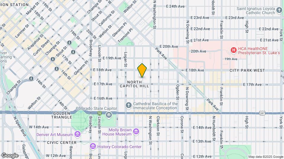 1719 Pearl St Map and Location Details