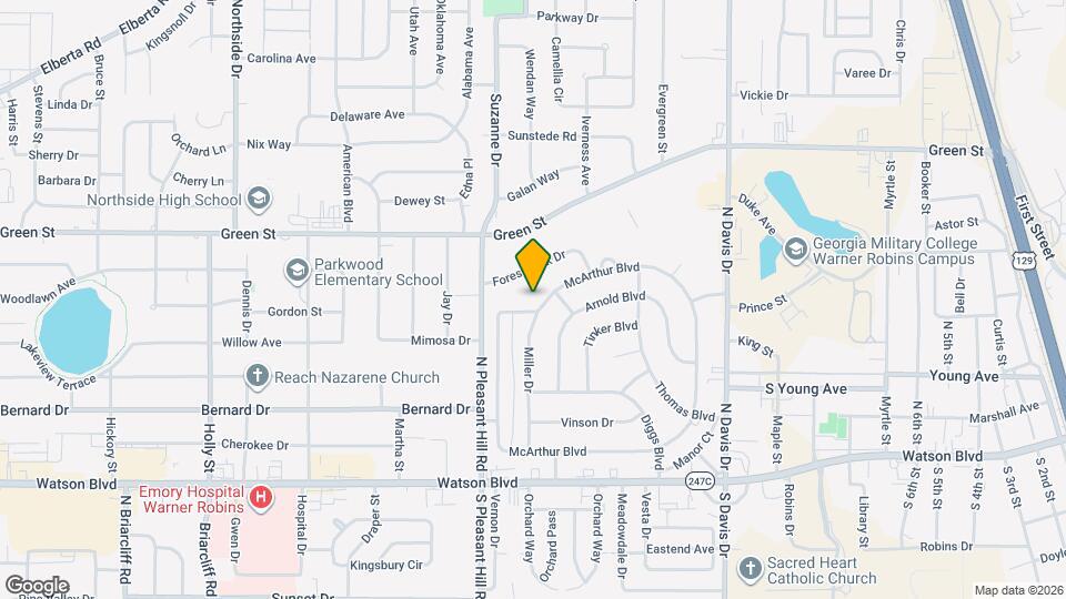 607 McArthur Blvd Map and Location Details