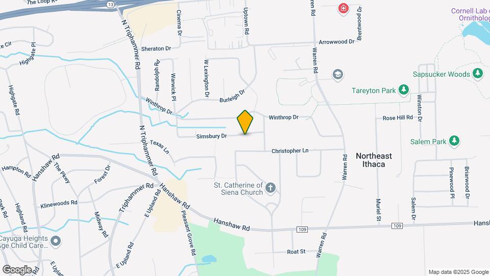 135 Simsbury Dr Map and Location Details