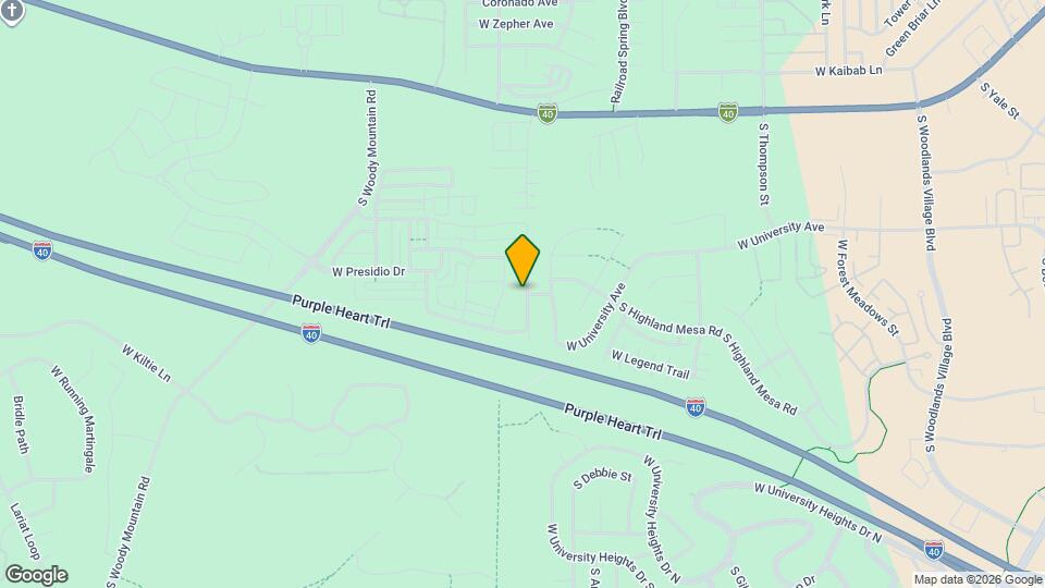 2342 W Mission Timber Cir Map and Location Details