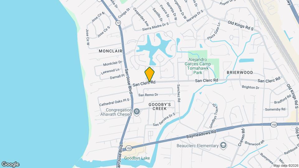 3950 San Clerc Rd Map and Location Details