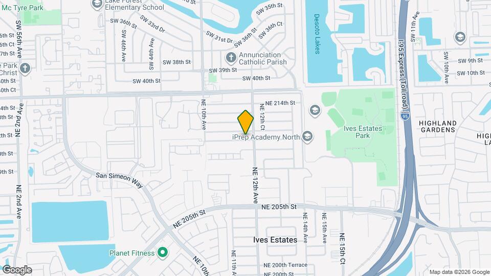 1151 NE 211th St Map and Location Details