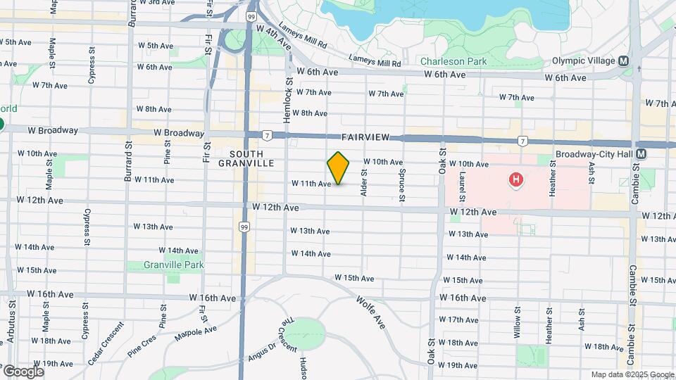 1270 W 11th Ave Map and Location Details