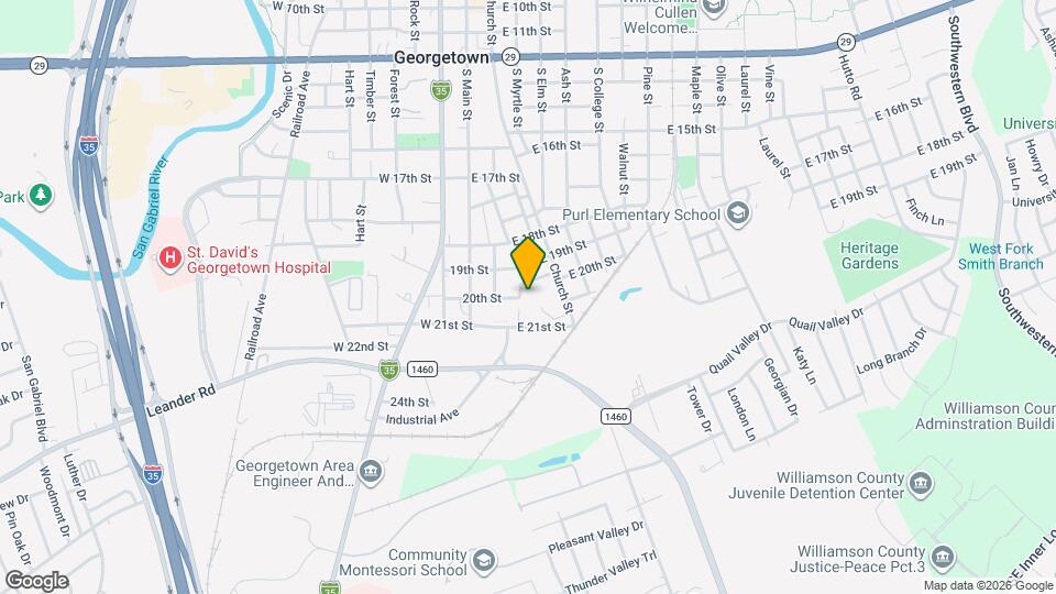 216 E 20th St Map and Location Details