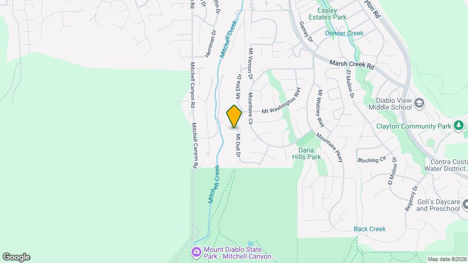 585 Mt Dell Dr Map and Location Details