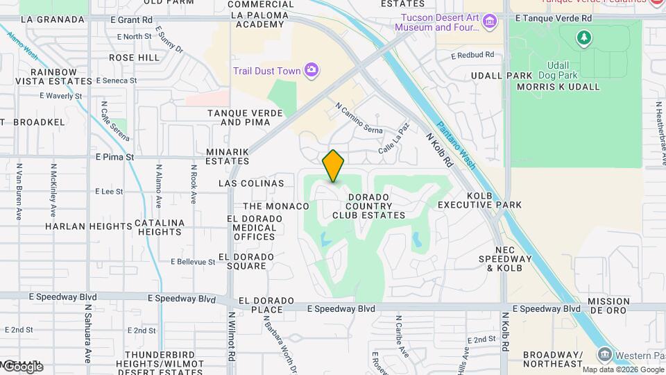 6605 E Vía Cavalier Map and Location Details