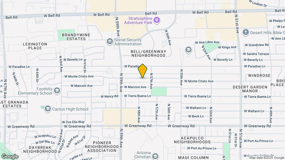 5743 W Monte Cristo Ave Map and Location Details