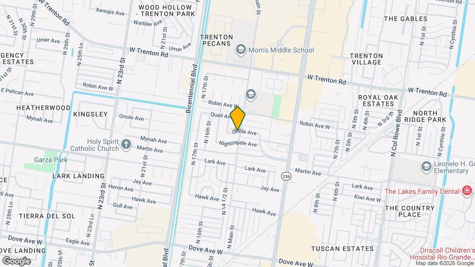 1401 Oriole Ave Map and Location Details