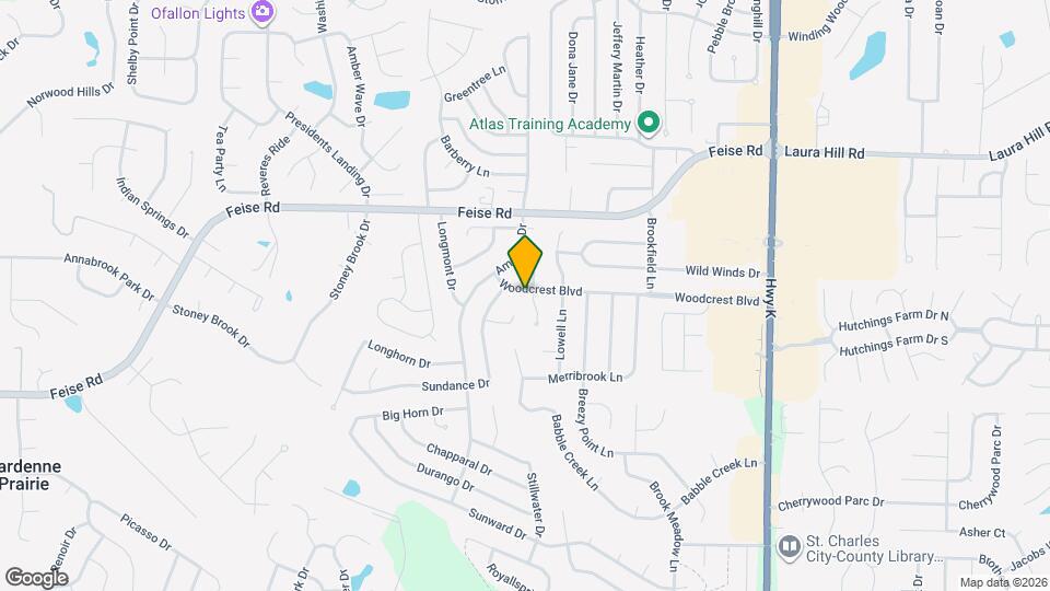 602 Woodcrest Blvd Mapa y Detalles de la Ubicación