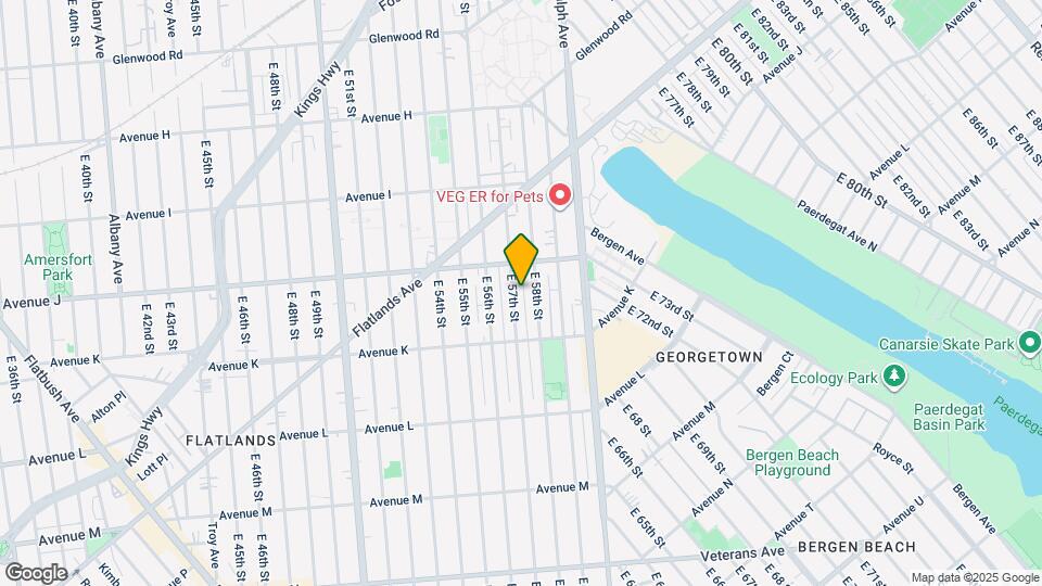 1037 E 57th St, Unit First Floor Map and Location Details