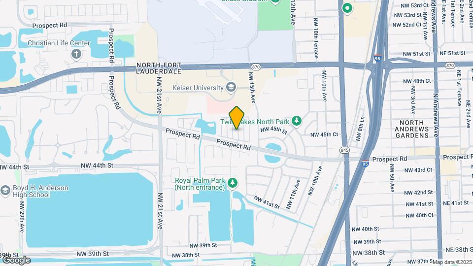 4561 NW 16th Way Map and Location Details