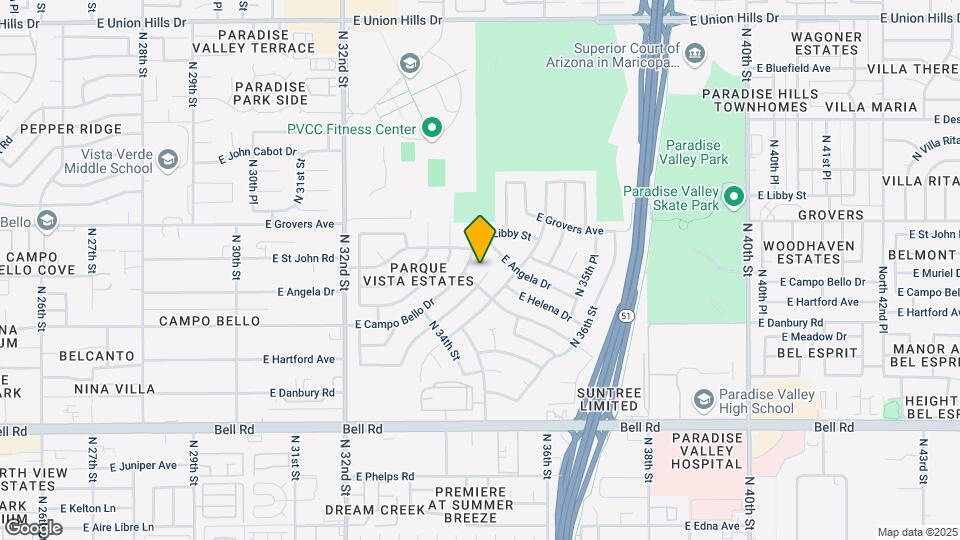 3538 E Anderson Dr Map and Location Details