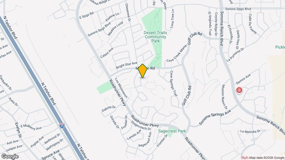 2706 Custer Way Map and Location Details