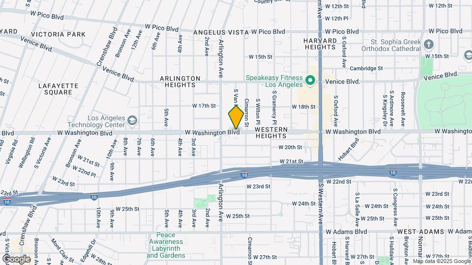 3792 S Van Ness Ave Map and Location Details