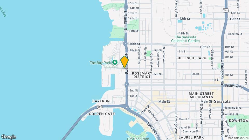 One Park Sarasota Map and Location Details