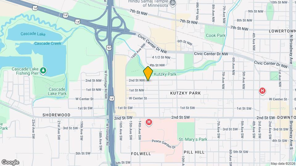 1234 2nd St NW Map and Location Details