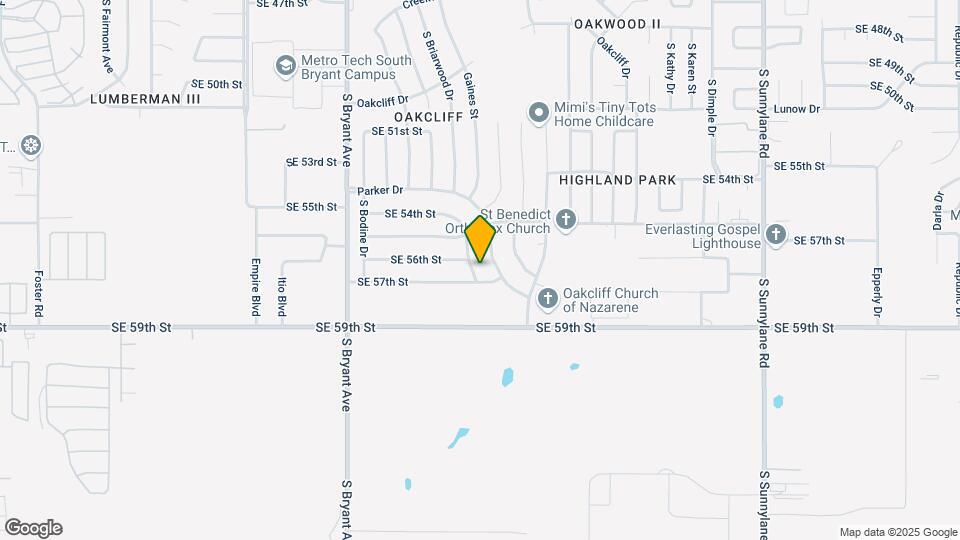 5708 S Briarwood Dr Map and Location Details