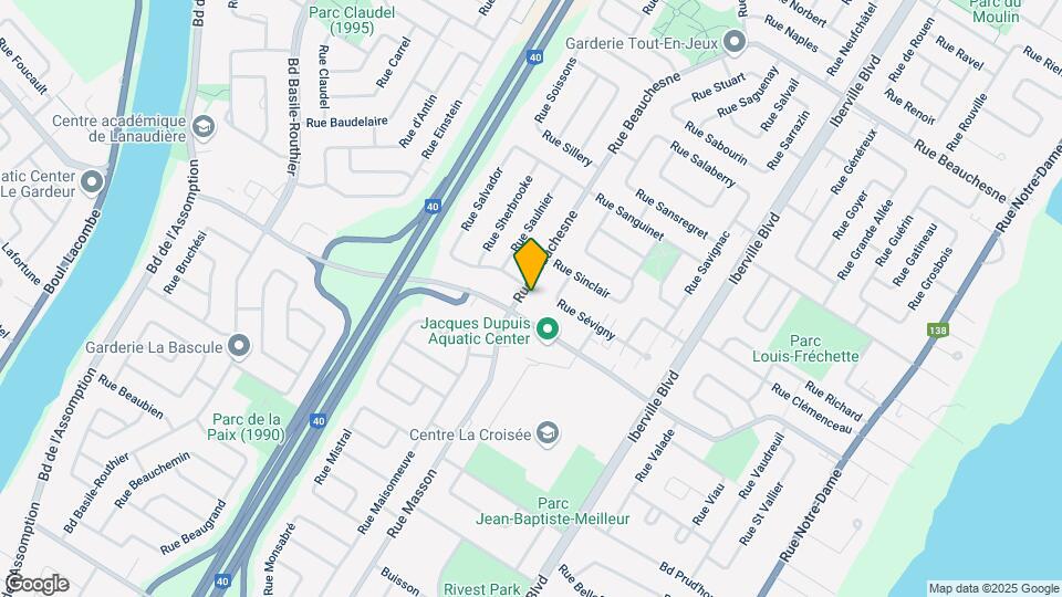 760 Beauchesne Rue Map and Location Details
