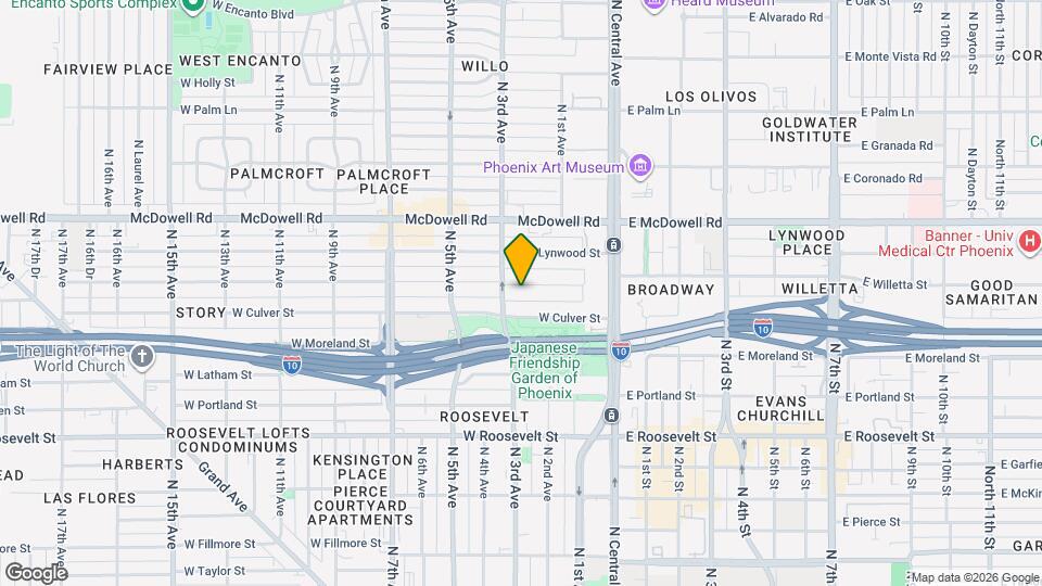 85 W Willetta St Map and Location Details