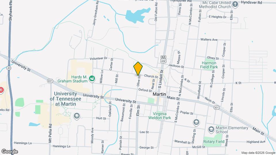 214 Olive St Map and Location Details