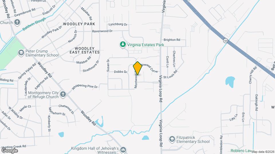 3144 Montwood Dr Map and Location Details
