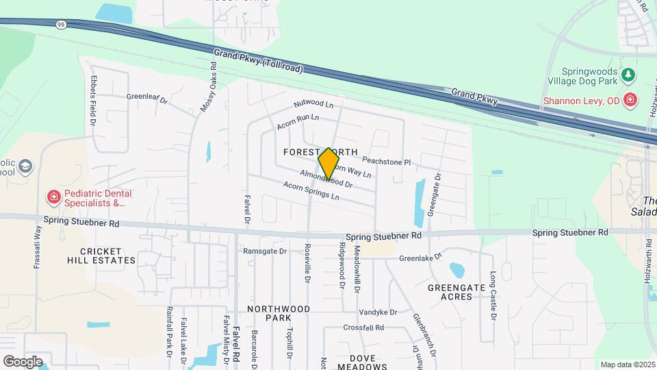 3527 Almondwood Dr Map and Location Details