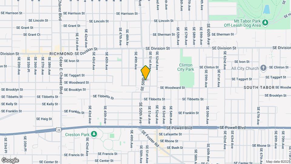 2832-2836 SE 50th Ave Map and Location Details