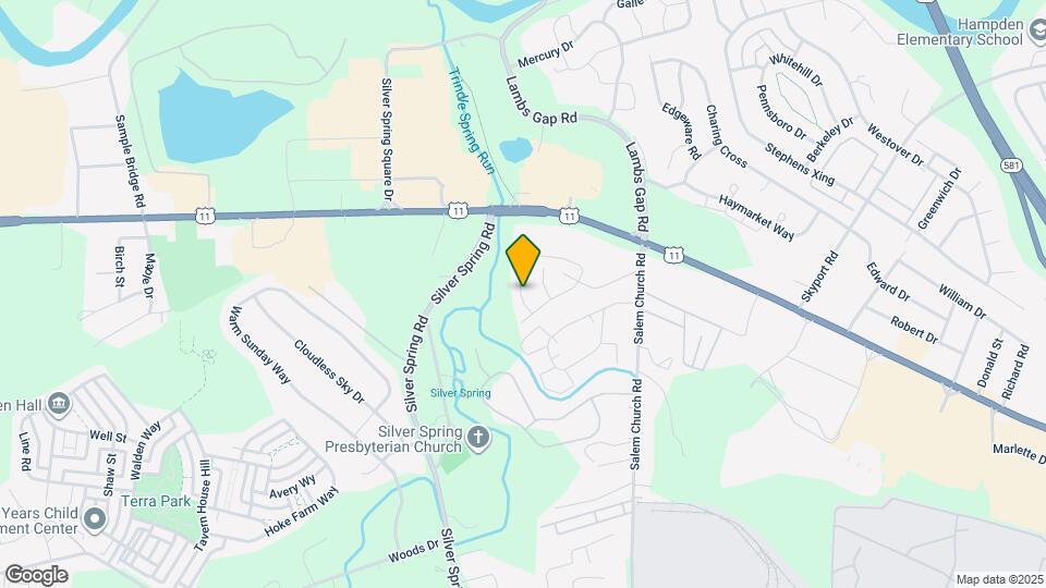 6383 Creekbend Dr Map and Location Details