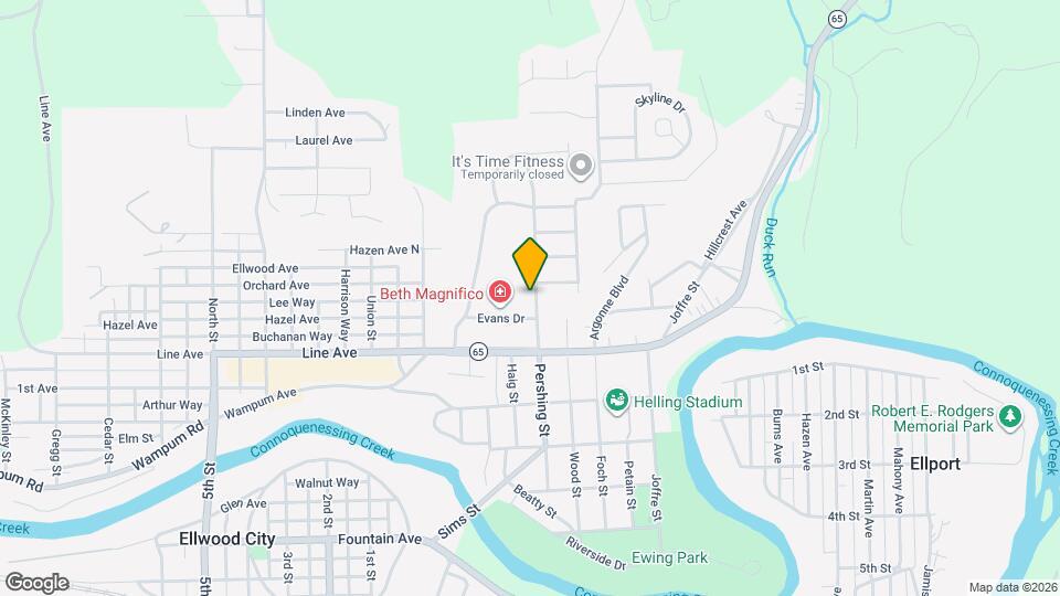 714 Pershing St Map and Location Details