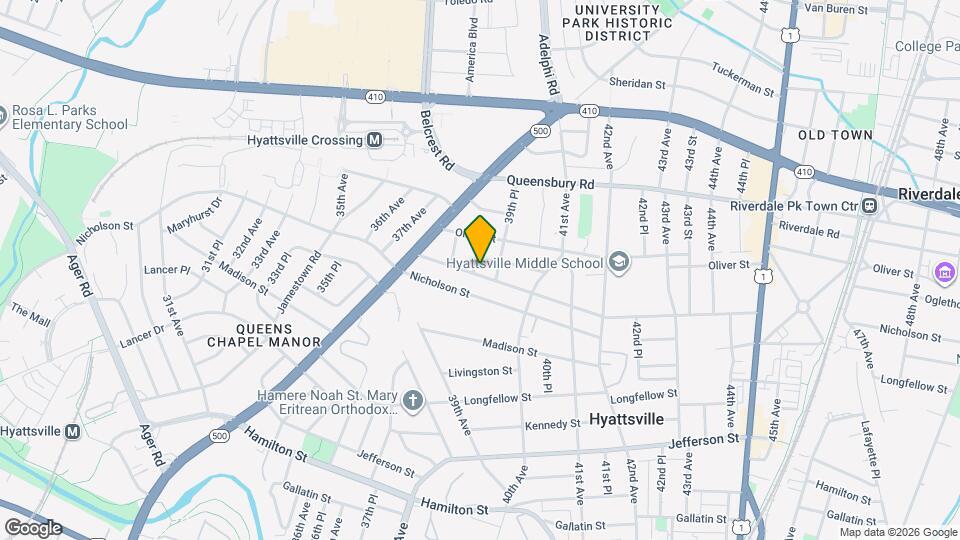 3900 Oglethorpe St Mapa y Detalles de la Ubicación