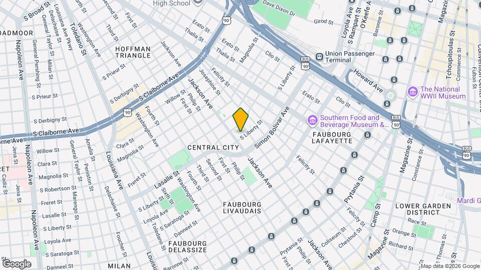 2123 S Liberty St Map and Location Details