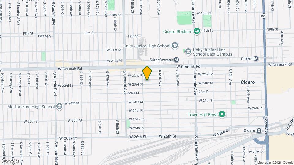 5432 W 23rd St, Unit First Floor Apartment / 1F Map and Location Details