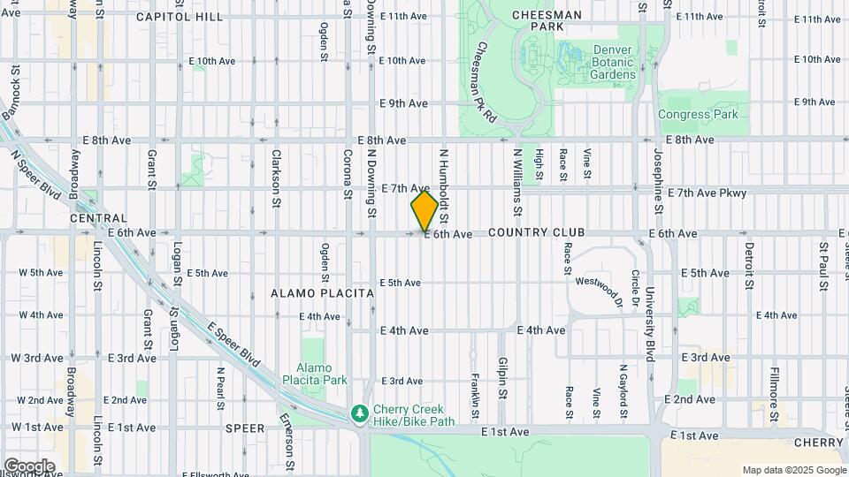596 N Lafayette St, Unit #596 Map and Location Details