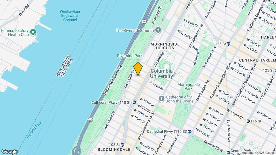 622 West 114th Street Mapa y Detalles de la Ubicación