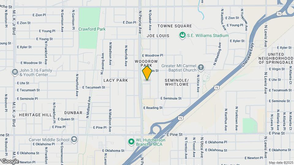 1313 E Ute St Mapa y Detalles de la Ubicación