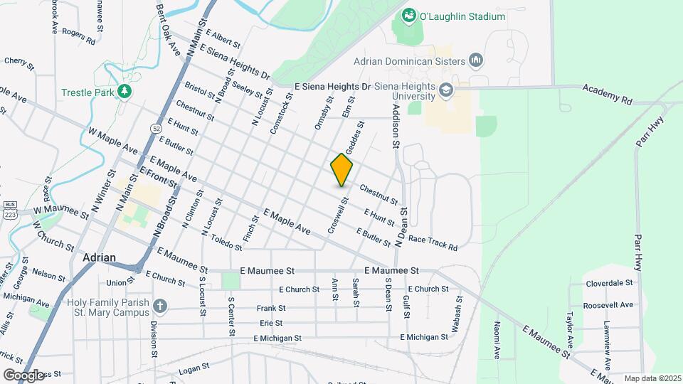 611 Croswell St Map and Location Details