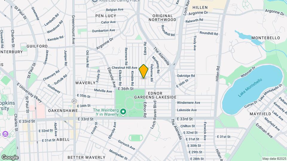 3618 Ednor Rd Map and Location Details
