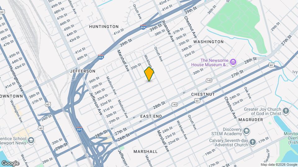 840 32nd St Map and Location Details