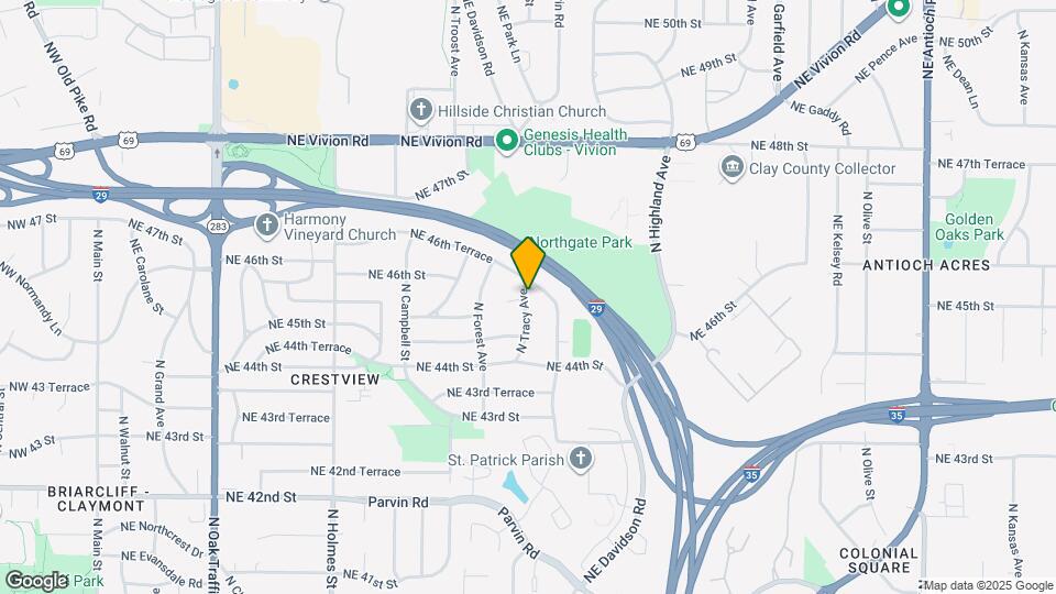 4501 N Tracy Ave Map and Location Details