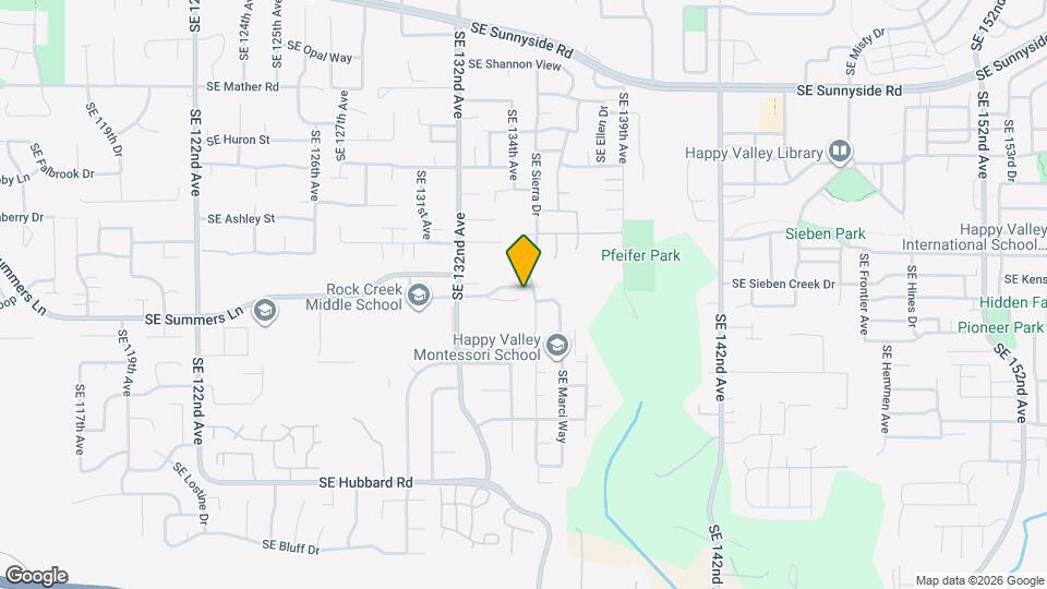 13460 SE Highpointe St Mapa y Detalles de la Ubicación