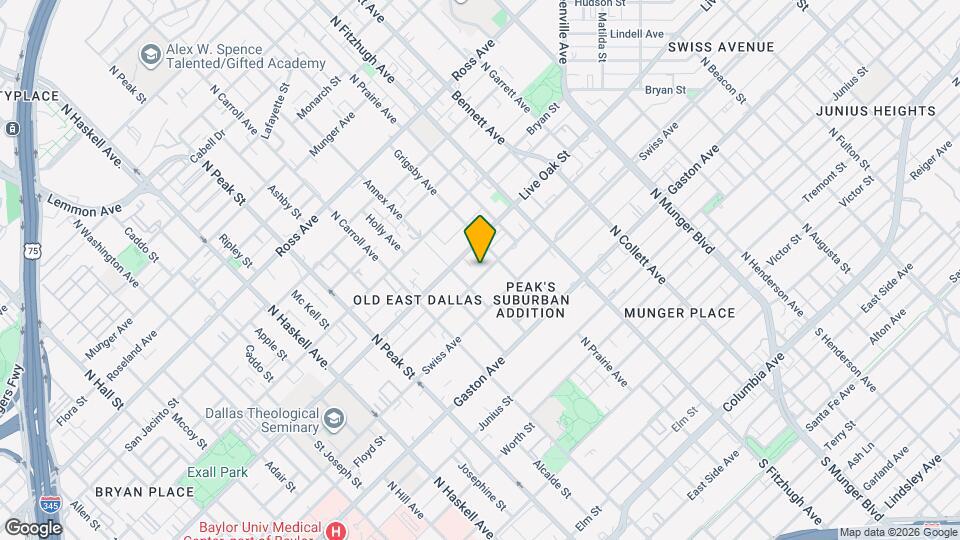 4617 Sycamore St Map and Location Details