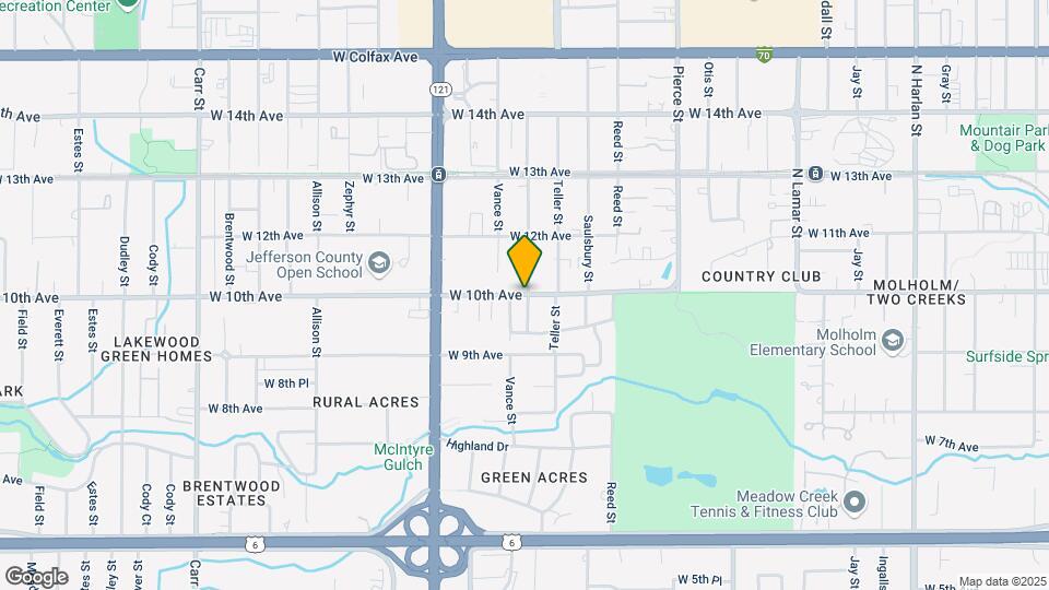 7300 W 10th Ave Map and Location Details
