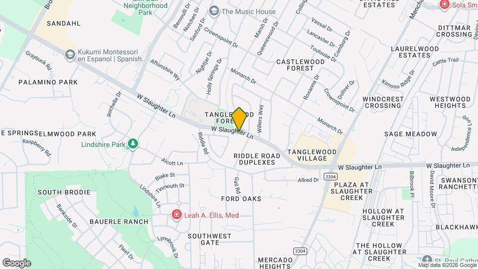 2509 W Slaughter Ln Map and Location Details