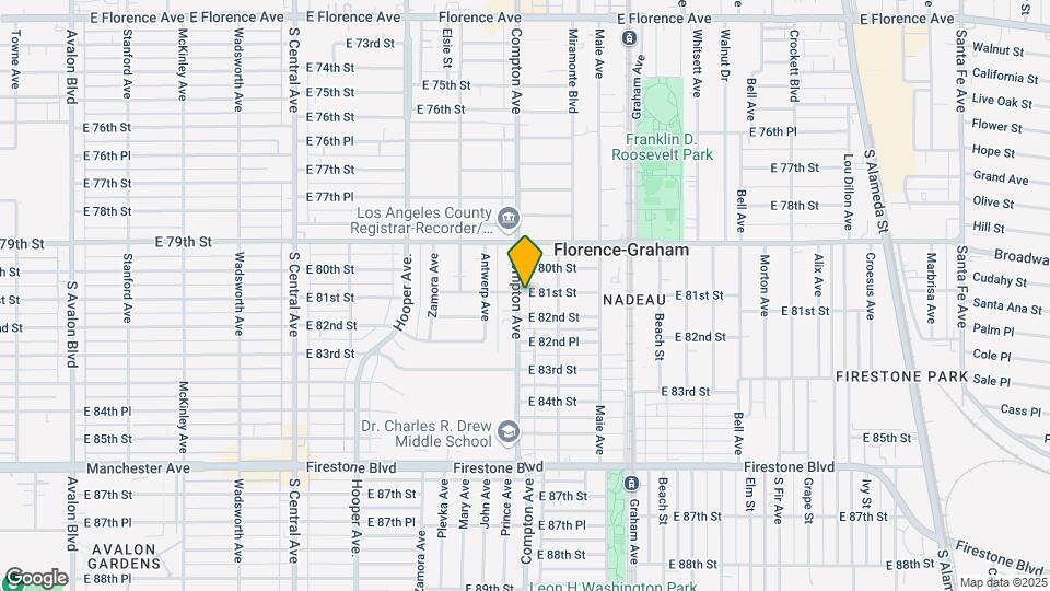 8102-8104 Compton Ave Map and Location Details