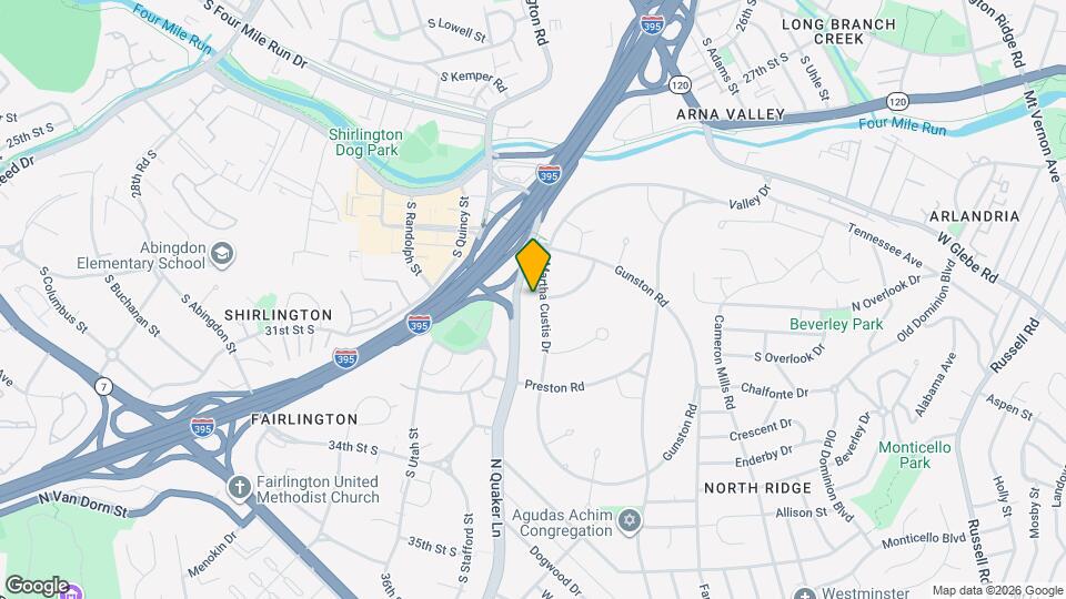 3540 Martha Custis Dr Map and Location Details