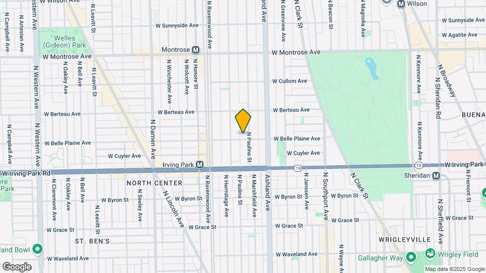 1708 W Belle Plaine Ave Map and Location Details
