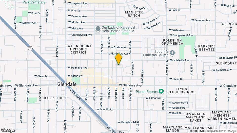 5520 W Palmaire Ave Mapa y Detalles de la Ubicación